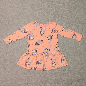 Bluey Long Sleeve Dress Toddler Girl Size 3T